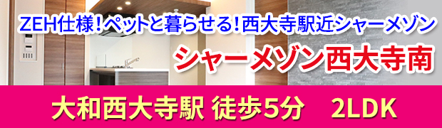 奈良市西大寺南町 ペット可 新築シャーメゾン賃貸「シャーメゾン西大寺南」2LDK